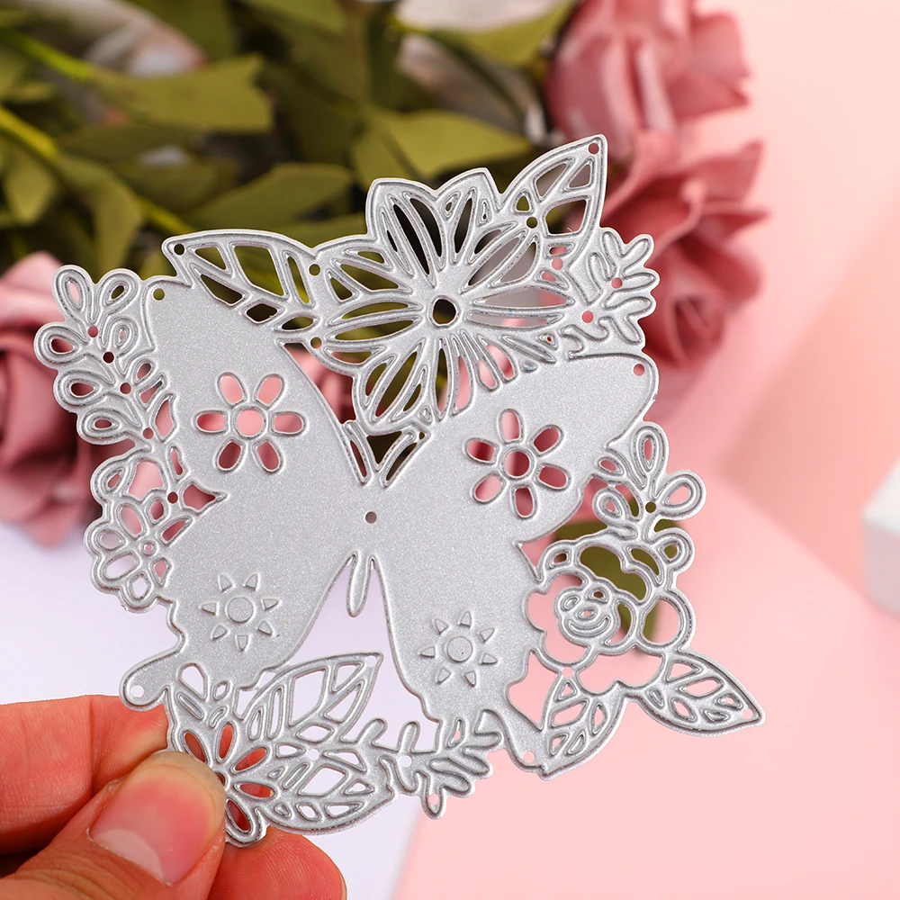 

Butterfly Flower Cutting Dies For DIY Scrapbooking Metal Craft Embossing Album Card Making Stencil Paper Handicraft Cut Die Mold