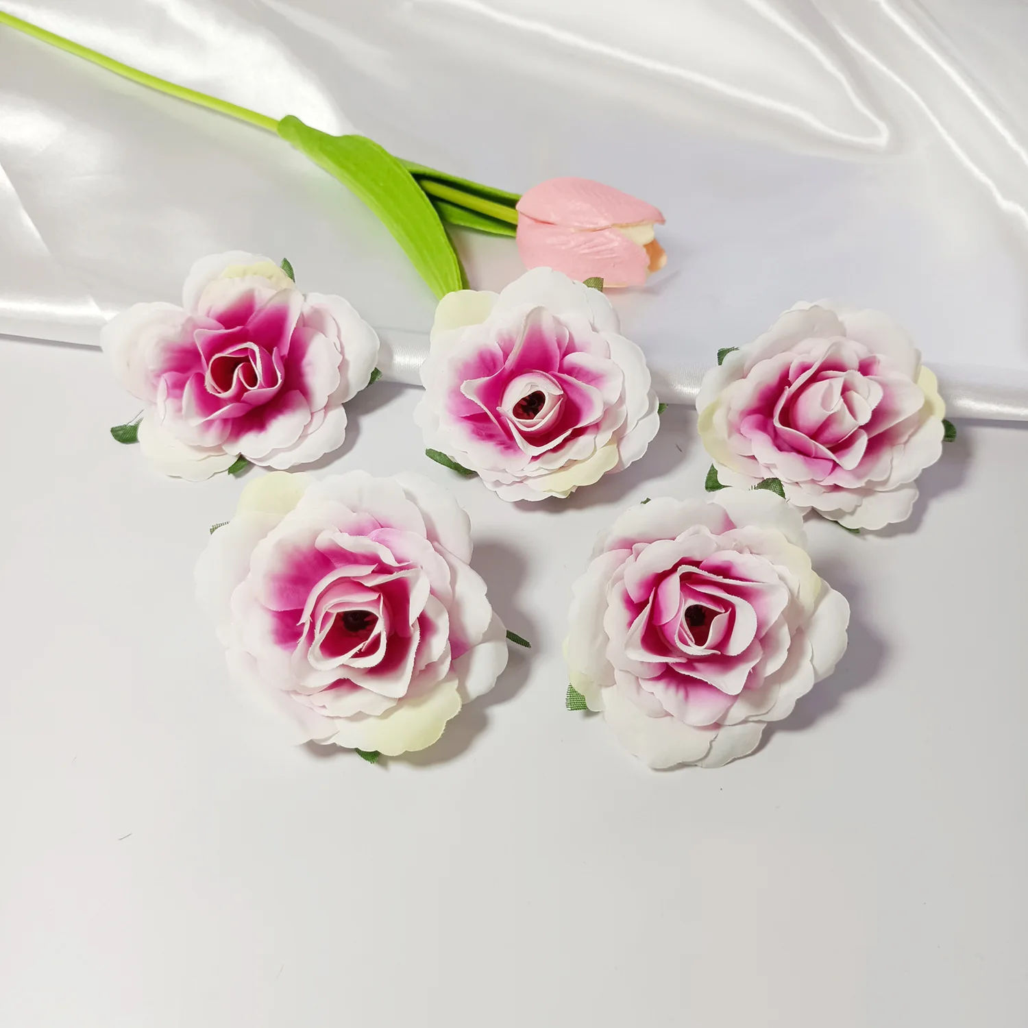 Bouquet Di Rose In Seta Realistico Per Decorazione Matrimonio 10 Teste - Foto 11