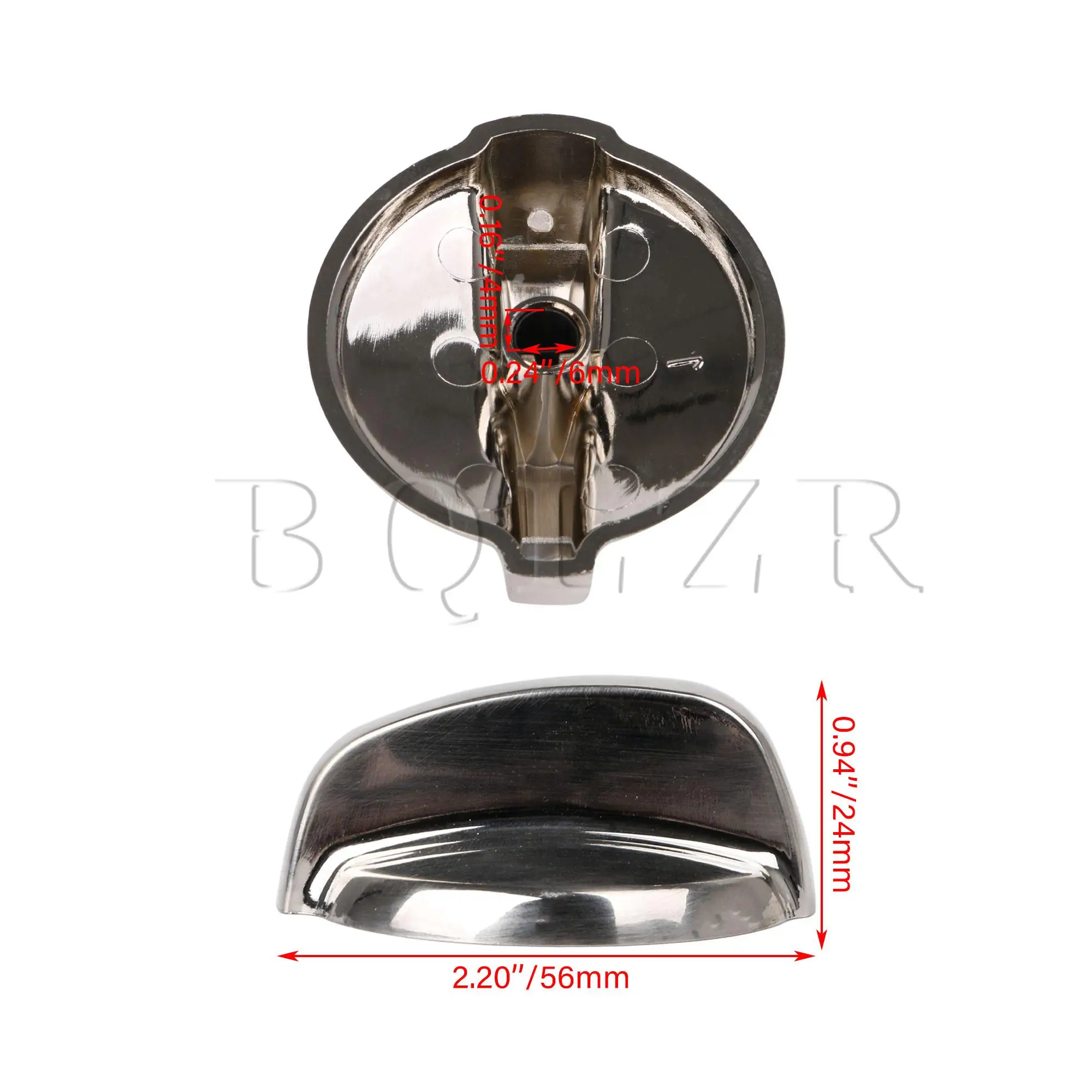 4Pcs Gas Burner Control Knob Replacement for GE 2.2x1.97x0.91inch Chrome
