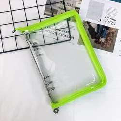 Zipper Binder Photo Card Collection & Organizer Diary Notebook - A6 (Yin green)