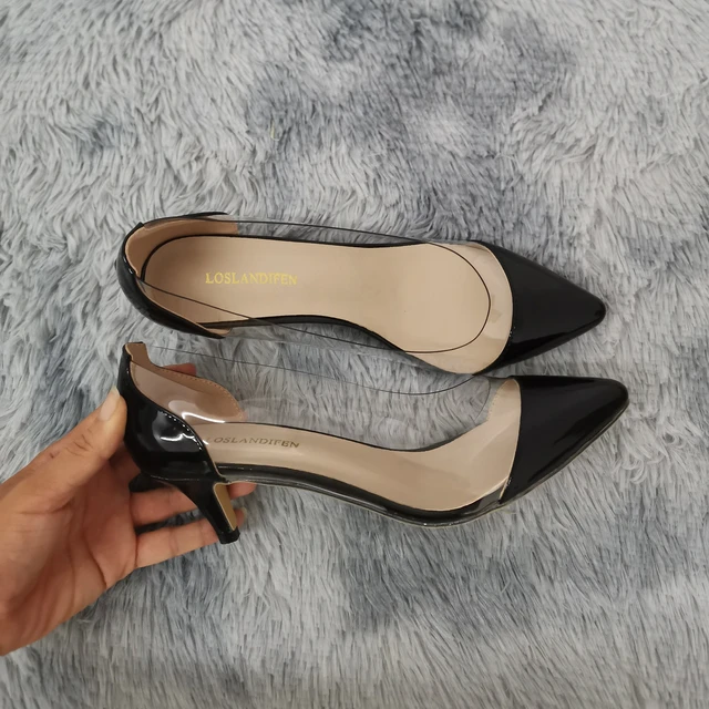 ULTIMATE Clear Low Heels | Buy Women's HEELS Online | Novo Shoes NZ