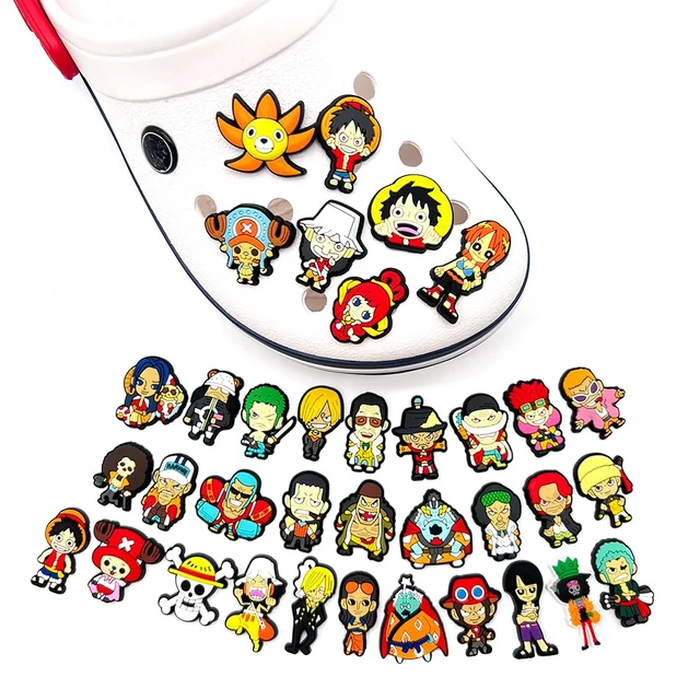 One Piece Crocs Charms – Luffy Cute Accessories PVC Crocs Charm