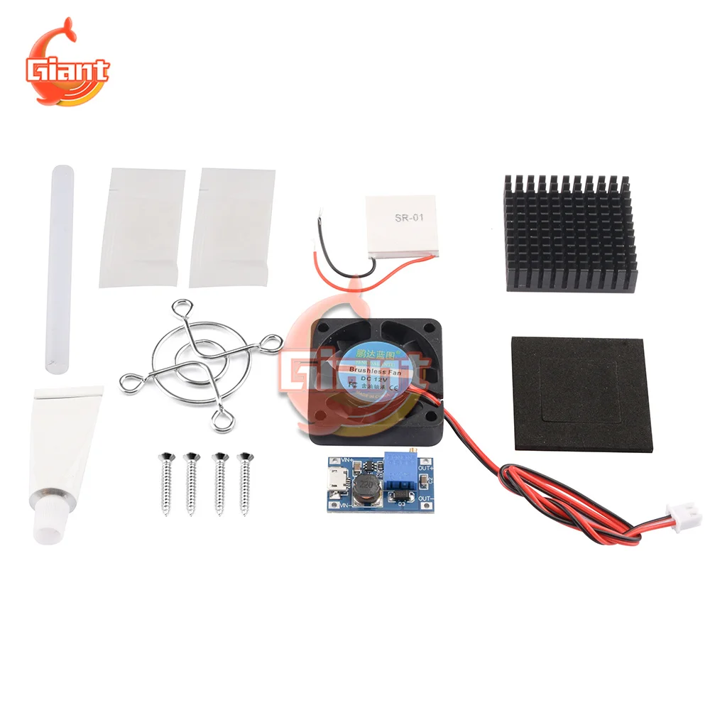 Aluminum Heat Sink 40x40 MM DC 5v Wires Computer Fan Cooler Heatsink Air Exhaust Cooler Video Chips Cooling Fan SR-01 Cooling Kit