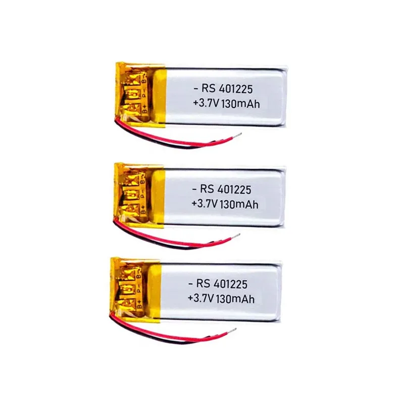 Batteria ricaricabile ai polimeri di litio da 3,7 V 130 mAh (codice 401223/401225) per auricolari Bluetooth Xiaomi Mi Band, penna di registrazione e selfie stick._voghion.com