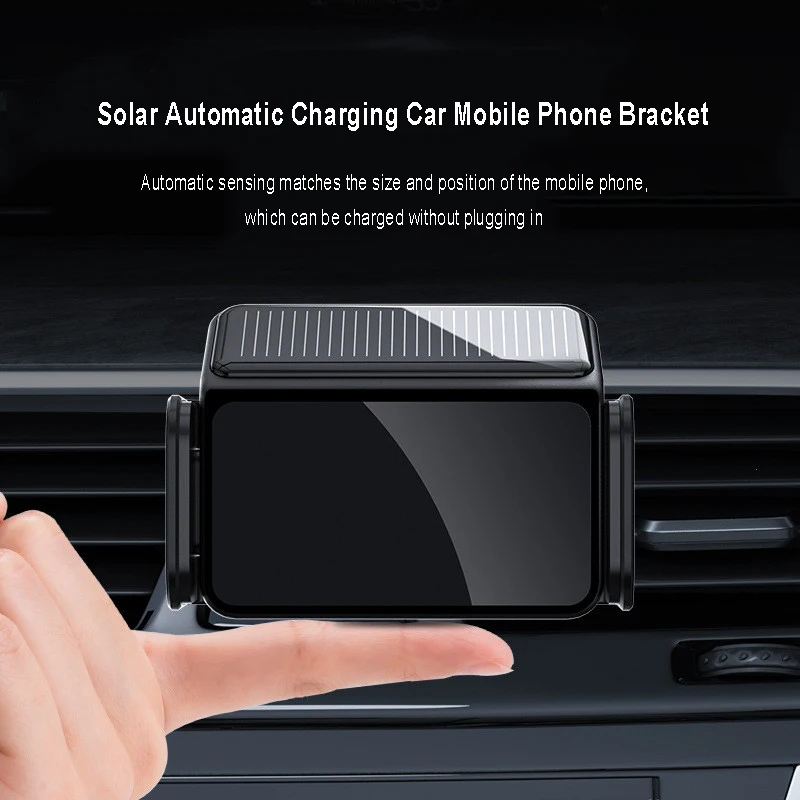 Accessori Per Auto Staffa Per Telefono Cellulare Con Ricarica Automatica Solare Per Tesla Modello 3/Y/S/X Supporto Per Staffa Mobile Con Rilevamento S
