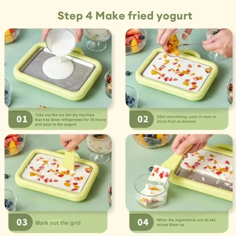 DIY Rolled Ice Cream Maker Homemade 3