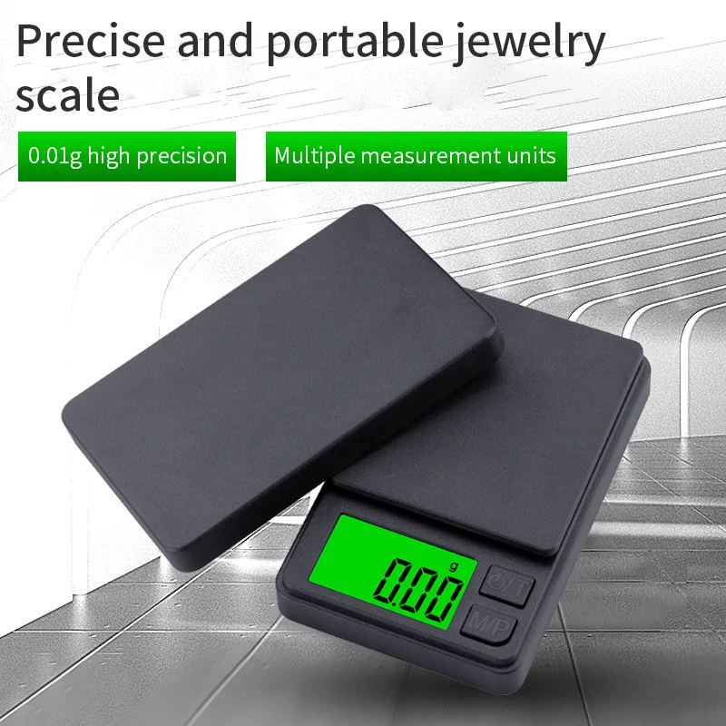 High Precision Portable Digital Pocket Scale - 0.01g Accuracy, 100/500g Capacity for Jewelry and Kitchen Use