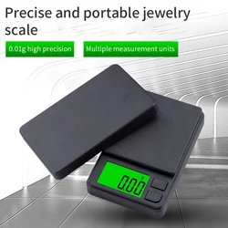 High Precision Portable Digital Pocket Scale - 0.01g Accuracy, 100/500g Capacity for Jewelry and Kitchen Use (300g 0.01g)