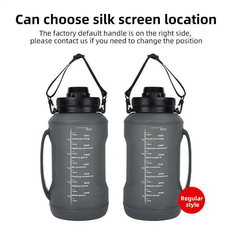 BPA Free 2L Portable Foldable Gym Drinkware Outdoor Squeeze Reusable Travel Sports Collapsible Food Grade Silicone Water Bottle