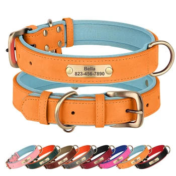 Personalized PU Leather Dog Collar 1