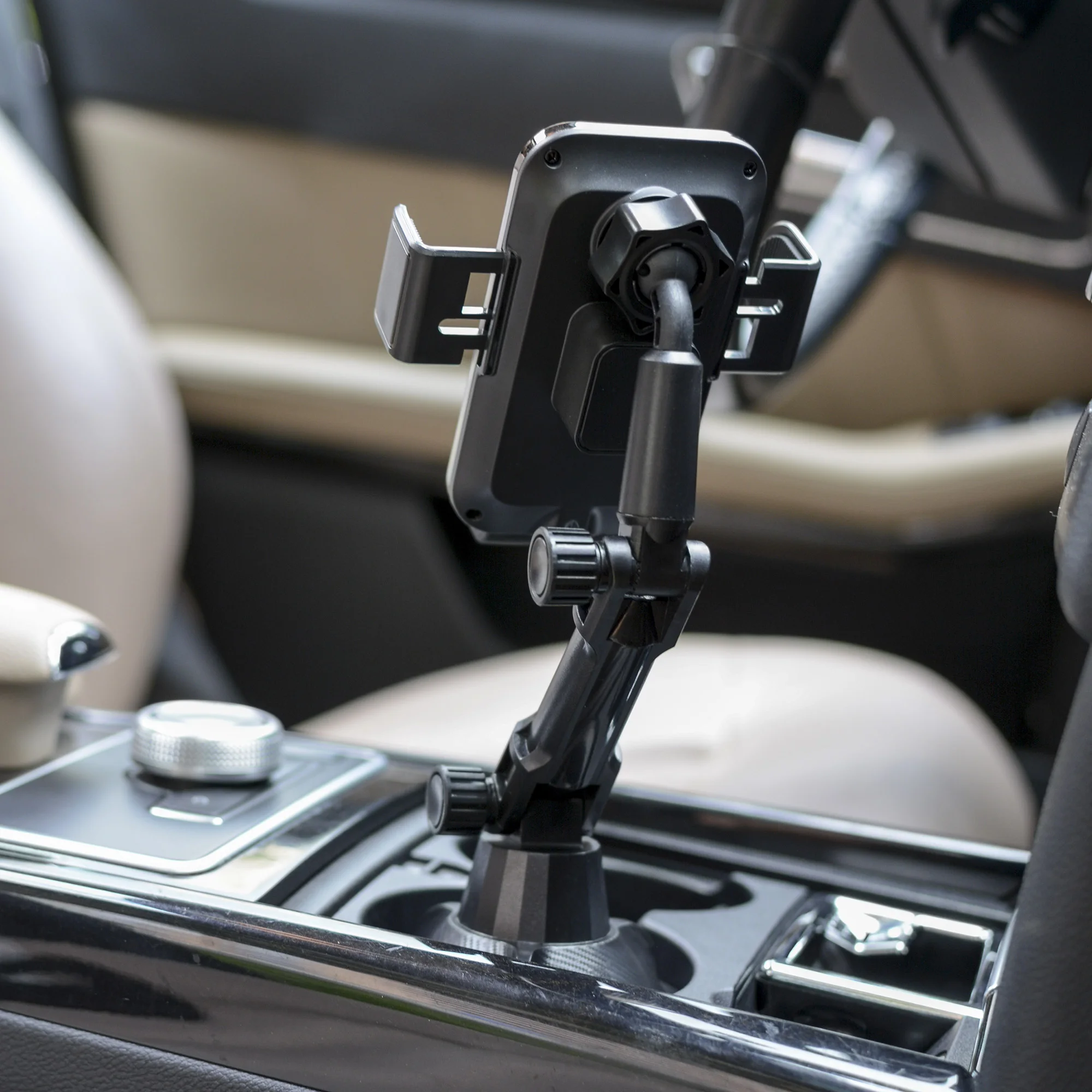 حامل هاتف محمول عالمي للسيارة، مزود بشاحن لاسلكي ب...