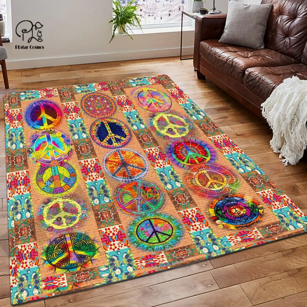 

PLstar Cosmos Mushroom Hippie Weed Funny Area Rug 3D Printed Room Rug Mat Floor Anti-slip Large Rug Carpet Home Decoration 1