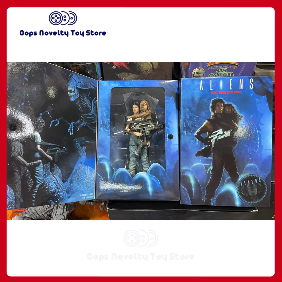 

Neca ALIEN 2 Ripley Newt Figure Anime LT Ellen Giger Xenomorph Facehugger Ripley vs Newt Predator Action Figures Birthday Gifts