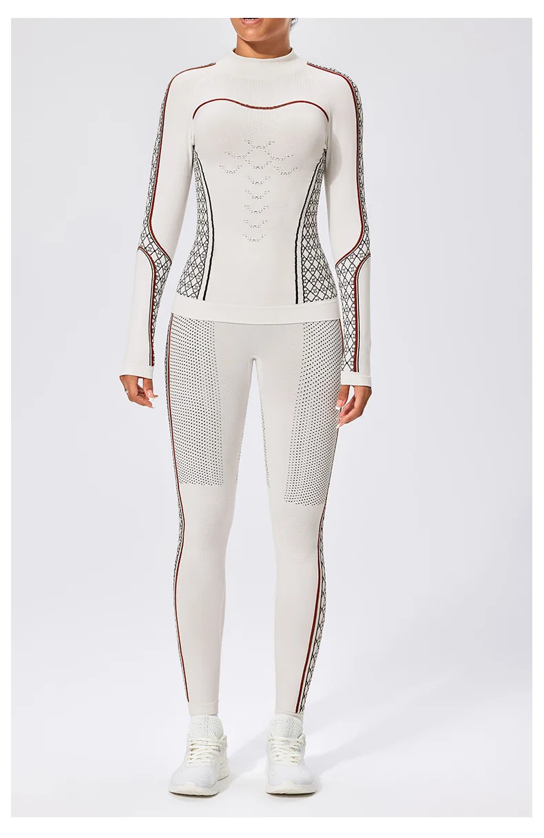 Women Ski Thermal Underwear Sets Female Quick Dry Functional Compression Tracksuit Tight Snowboarding Tops and Pants Adult