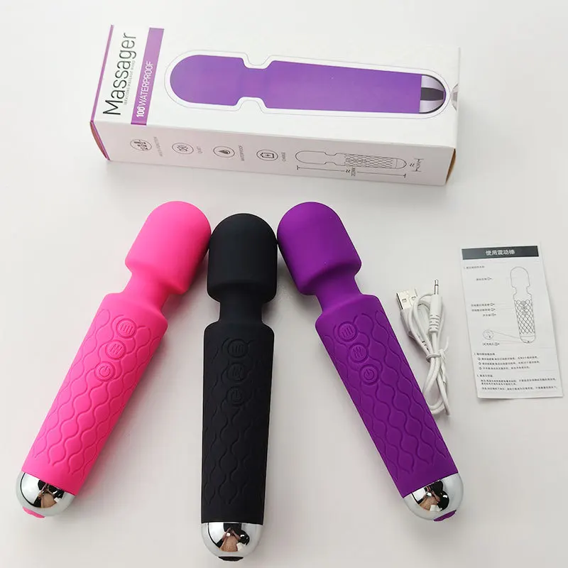 20 frequency AV Vibrator Magic Wand for Women Clitoris Stimulator G Spot Massager Vibrator Female Masturbator Adult Sex Toys