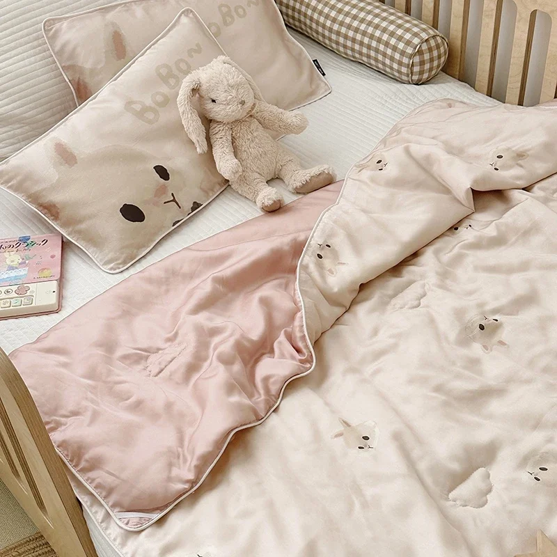 

Professional High End 100% Lyocell Summer Quilt For Children And Adult Soft Silky Skin Comforter Friendly Kid Cooling Blanket