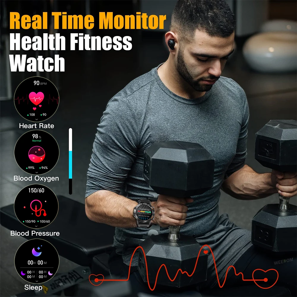 WEEDOM 1.39 IPS ũ   ȭ Ʈ ġ  ƮϽ ƮĿ ɹڼ  Smartwatch