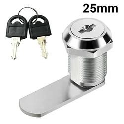 Secure Drawer and Cabinet Tongue Lock with Dual Keys - Premium Furniture Hardware (25mm)