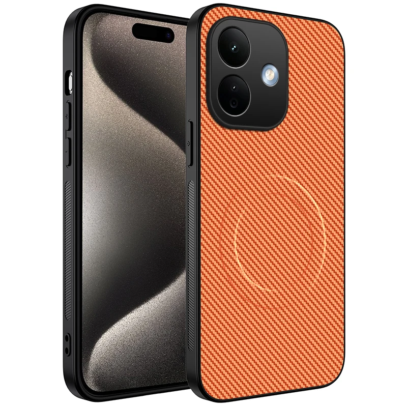 Deluxe Carbon Fiber Textured Frosted Magnetic Phone Case