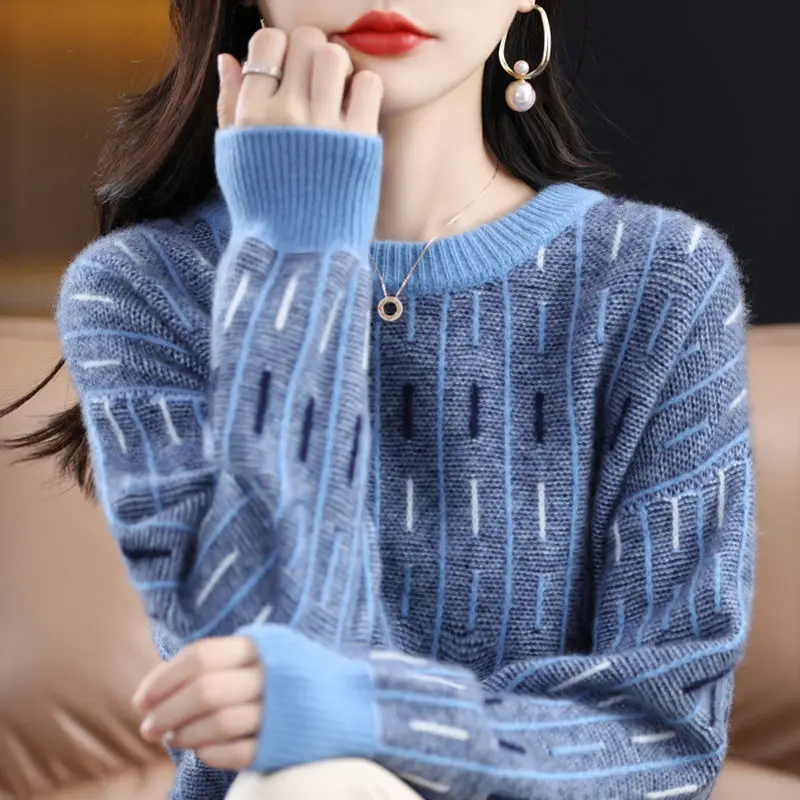 

Fall Long Sleeve Women Sweater Slit Femme Solid Pullover Female Knitwear Casual Knitted Top Winter Clothes Woman D130