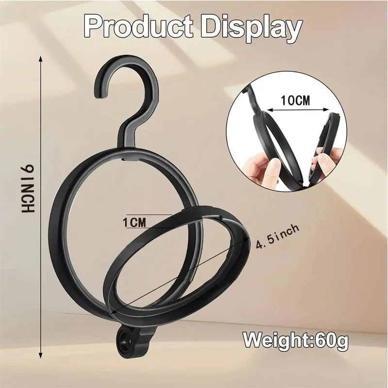 1Pcs Hangering Wig Hanger Stand For Multiple Wigs Portable Hanging Wig Stands Used For Wigs Hat Display Styling Display Tools