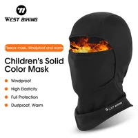 WEST BIKING Winter Warm Children Cycling Skiing Sports Caps Boy Girl Balaclava Mask Soft Fleece Hood Coldproof Windproof Hats 1
