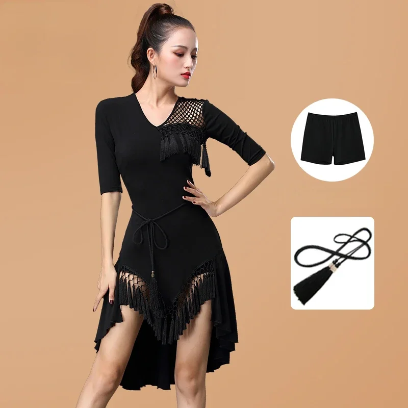 

Ballroom Dance Dress Women Latin Competition Dance Dress Training Clothing Adult Rumba Stage Rave Dancing Tango Waltz Dance