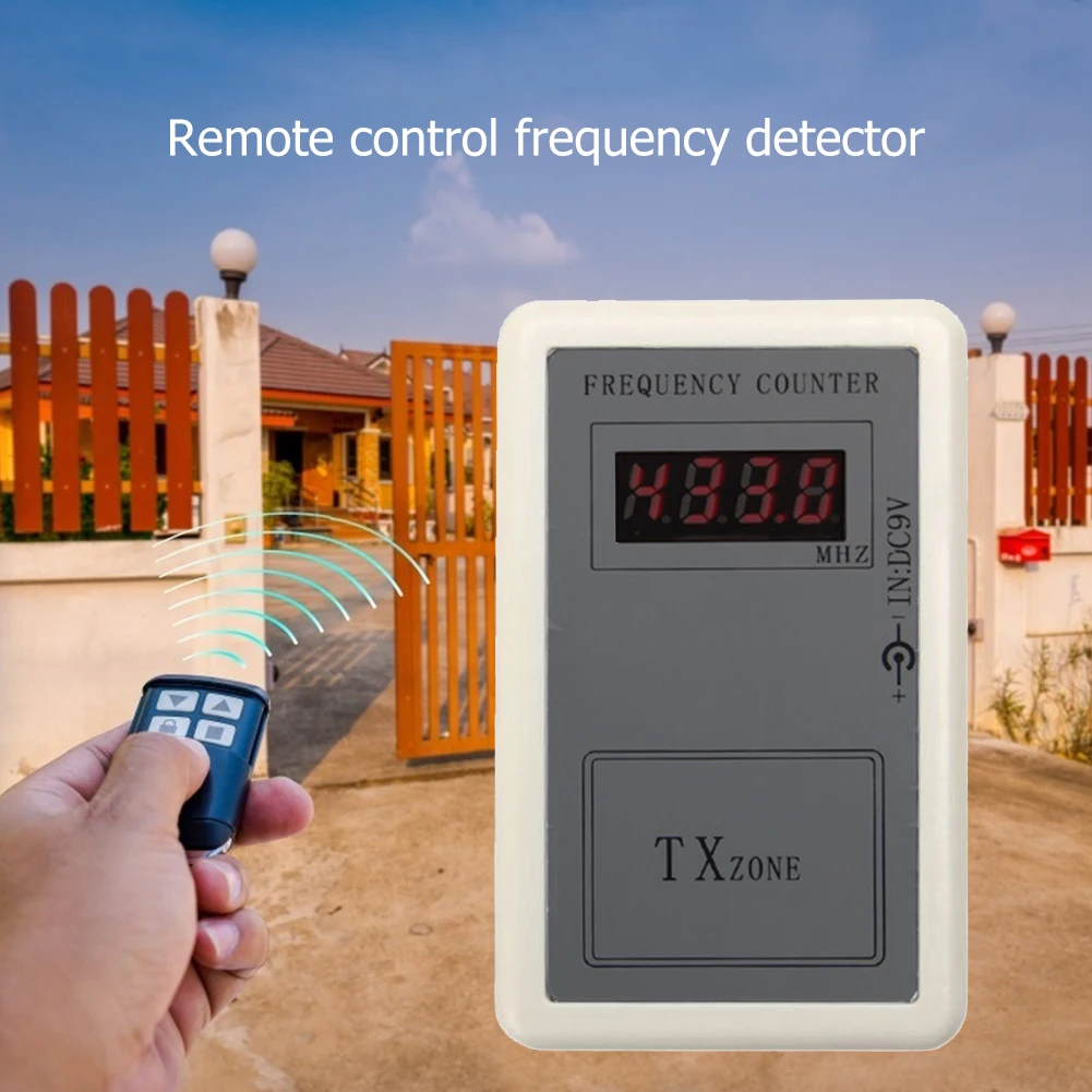 Handheld Remote Control Wireless Frequency Meter 250-450MHZ Car Key Frequency Counter Tester Indicator Detector Auto Accessories
