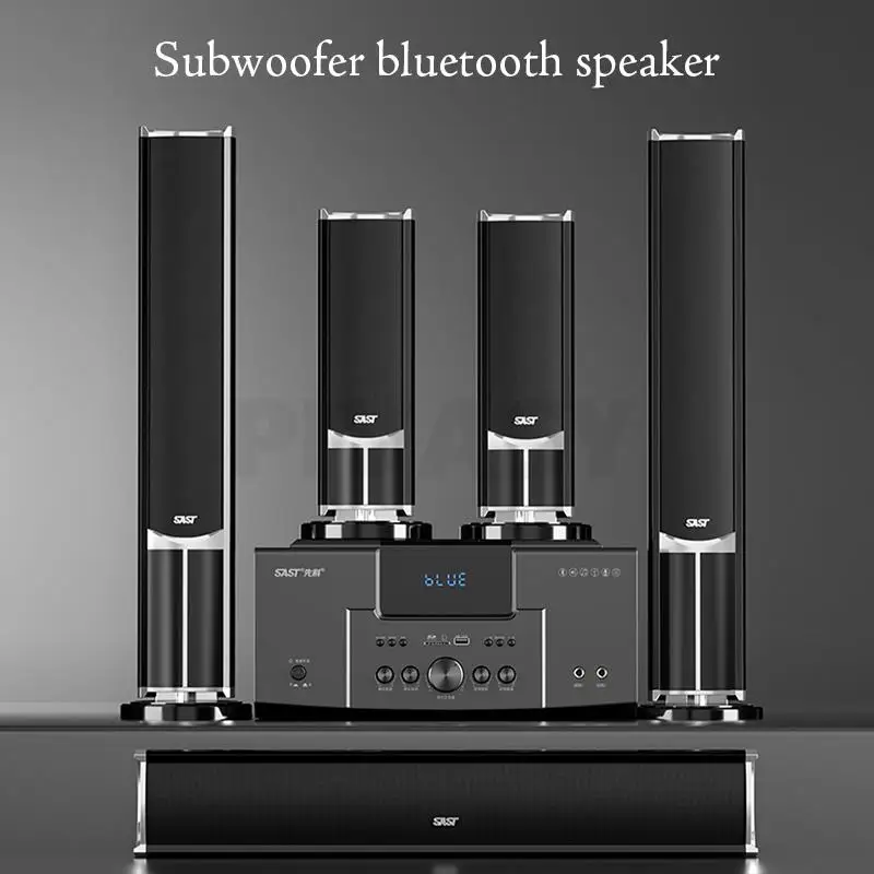 8 Inch 4&Omega; High Power TV Living Room KTV Bluetooth 4.0 Speaker Stereo Sound Subwoofer Speaker 5.1 Home Theater System Audio Set