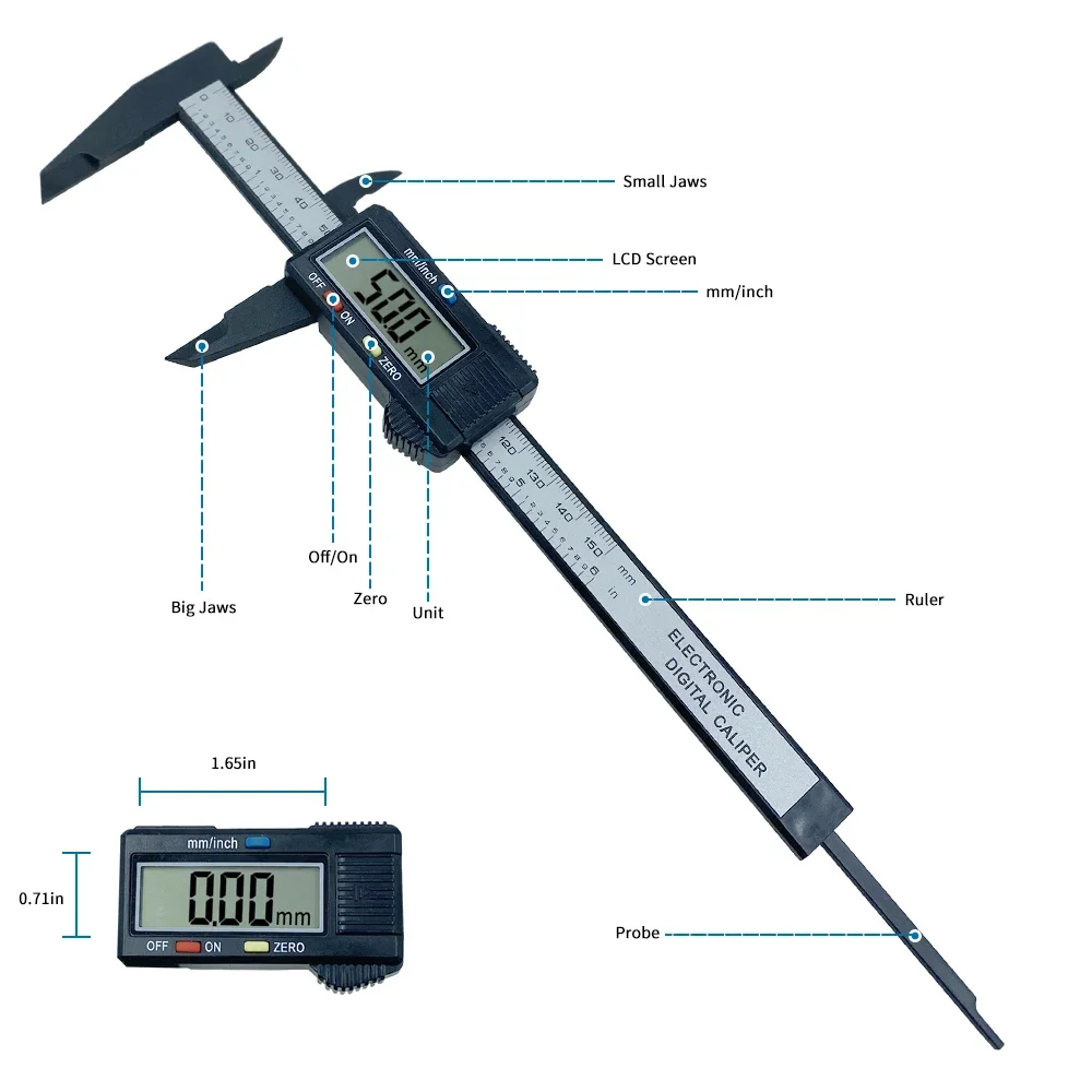 150mm 100mm Electronic Digital Caliper