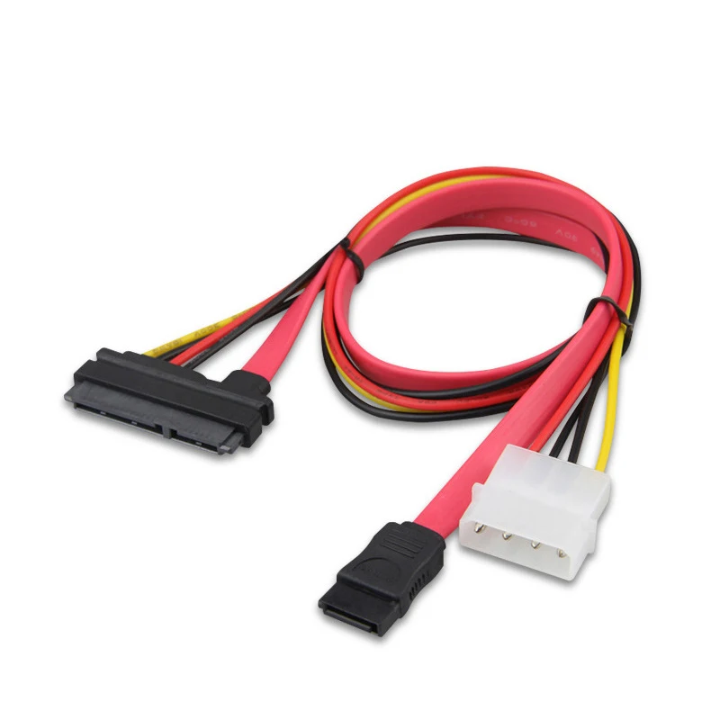 Кабель-Сплиттер IDE + SATA3.0 для встроенного жесткого диска, кабель для передачи данных, шнур питания SATA 7 + 15P до 7 + 4pin, преобразователь провода