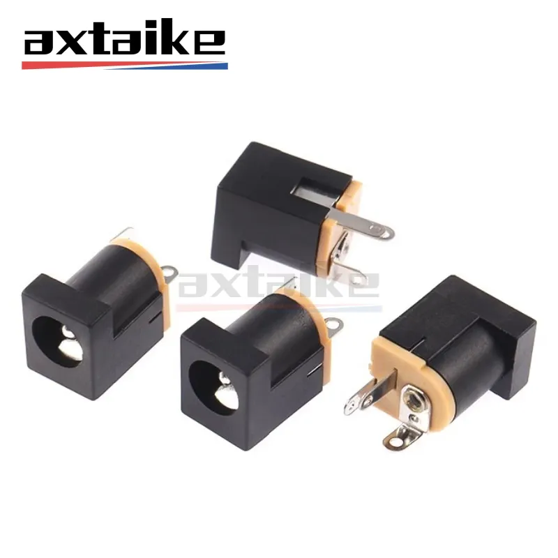 

10PCS 5.5×2.1 2.0mm DC-012 DC Connectors Square Plug Male Female Jack Socket Nut Panel Mount Power Adapter DC012 5.5*2.1mm 3Pin