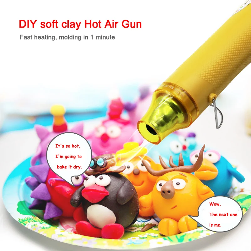 300W 220V Hot Air Gun Ligthweight Handhold Electric Heat Air Shrink DIY Embossing Drying Paint Plastic Welding Tools