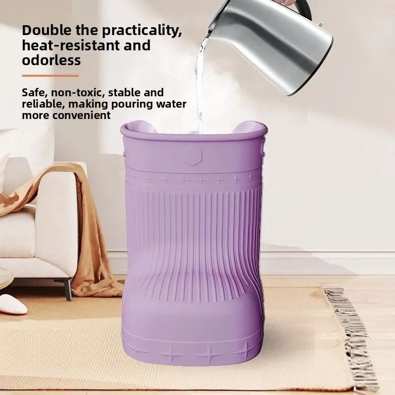 Foot soaking bucket massage bucket  environmentally friendly over the knee heat-resistant household use for adults and children