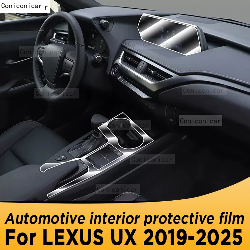 

For LEXUS UX 250h 300 2019-2025 Gearbox Panel Navigation Screen Automotive Interior TPU Protective Film Anti-Scratch Accessorie