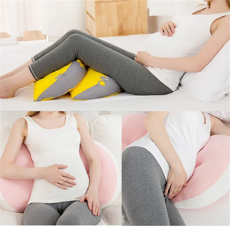 Fashion Print Pattern Pregnancy Pillow Adjustable Pregnant Women Side Sleeping Support Pillow Multifunctional Maternity