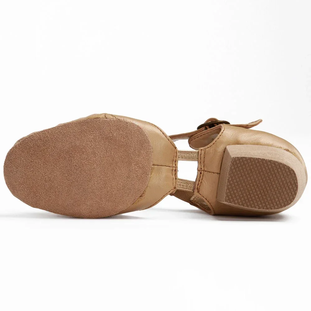 Western Dance Shoes Genuine Leather Stretch Ballet Dance Shoe for Women Jazz Dancing Teachers's Sports Sandal Ceroc Dance Shoes 5