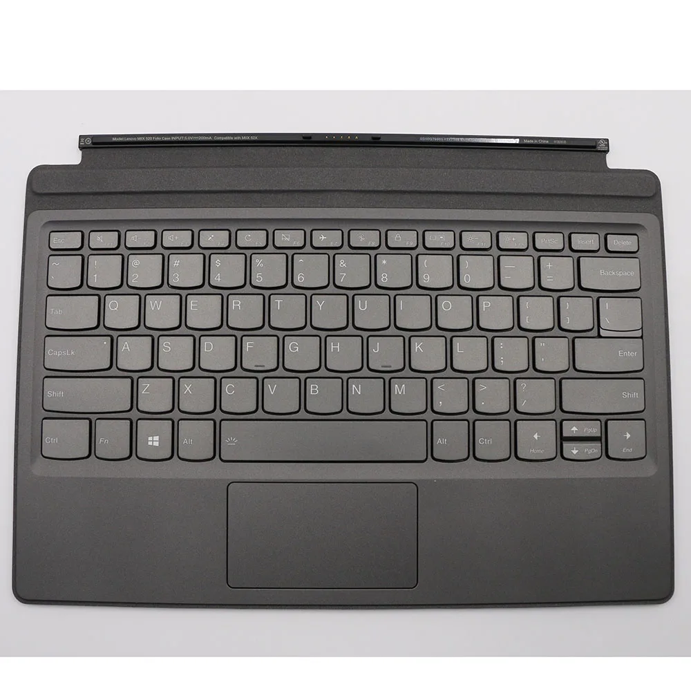 

NEW FOR Lenovo MIIX 520 Folio case MIIX 52X Tablet Dock keyboard US backlit 03X7548 5N20N88581