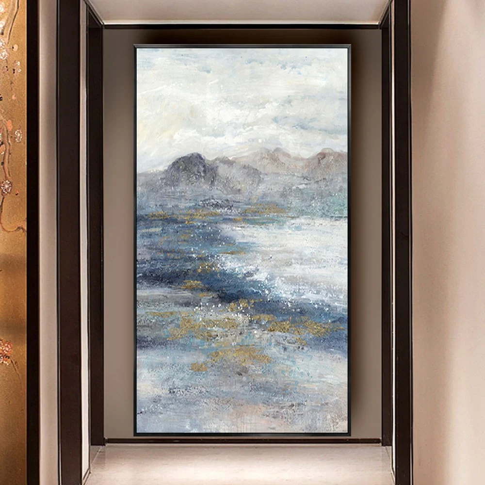 

Nordic Home Decor Art Hand-Painted Modern Minimalist Black And White Style Decor Painting Abstract Oil Paintings On Canvas Mural