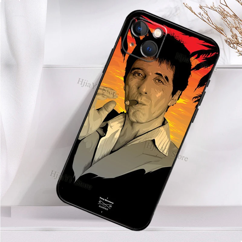 スカーフェイスアル · パチーノトニーモンタナケースiphone 13 12 11