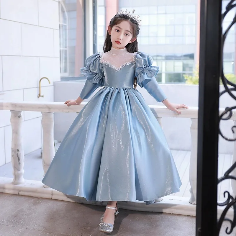 

Formal Prom Children Slim Fit Ceremonial Dress Chorus Performance Kid Host Tailor-made Fashion Gowns Girls Cute Princess Dresses