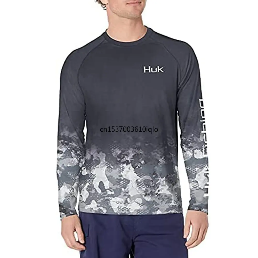 NEW 2023 Men's Fishing Shirts Long Sleeve UV Protection