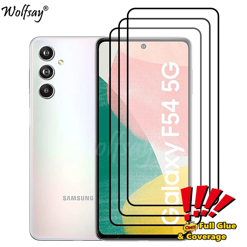 

Full Cover Screen Protector For Samsung Galaxy F54 5G Tempered Glass For Samsung F54 5G Glass For Samsung F54 5G Glass 6.7 inch