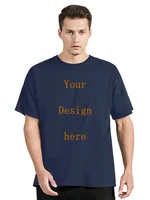 T-shirt en coton pour hommes personnalisé votre conception ici T-shirt avec texte personnalisé pour hommes ajoutez votre propre Design T-shirt de mode vêtements pour hommes 4