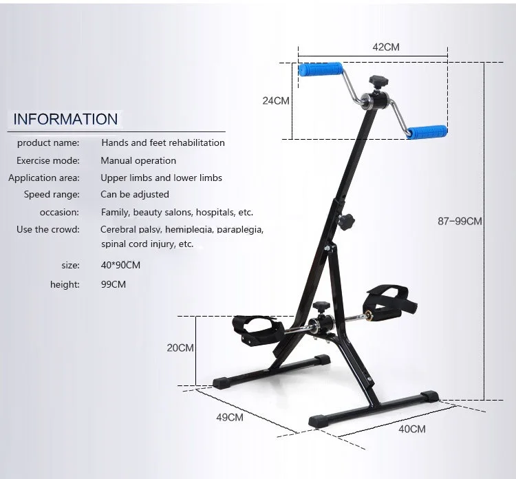 Stroke Rehabilitation Bike Home Gym Fitness Equipment Of Mini Exercise Bike For Elderly Cycle Bicycle