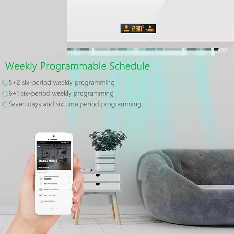 RISOON Capteur D'humidité Du Sol Intelligent Zigbee Nécessaire, Mesure Précise, Sonde Capacitive, Compteur D'humidité/température Pour Plantation De Jardin, Compatible Avec Homey, Hubitat, SmartThings