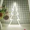 Christmas Tree LED Neon Light Sign for Christmas Shop Window Display Cafe Bar Decor USB Powered Dimmable Night Light Indoor Use 4
