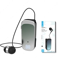 K65 Fashion Bluetooth Headset Business Retractable Lavalier Type Earphone Single Ear Hands Free with Wire Super Long Standby 1