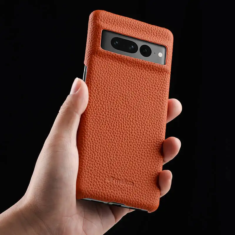 Melkco Premium Handmade Real Leather Phone Cover - Half-Wrapped Cowhide Design