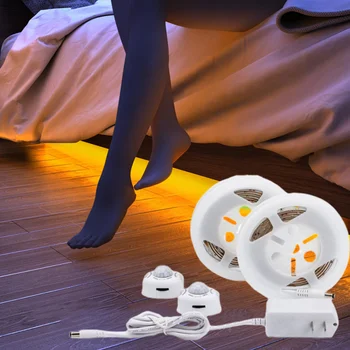 1M-5M PIR Sensore di Movimento Luci di Striscia LED IP65 Impermeabile DC 12V Striscia di Luce Per Scale Guardaroba Armadio Cucina Smart On/Off lampada 1